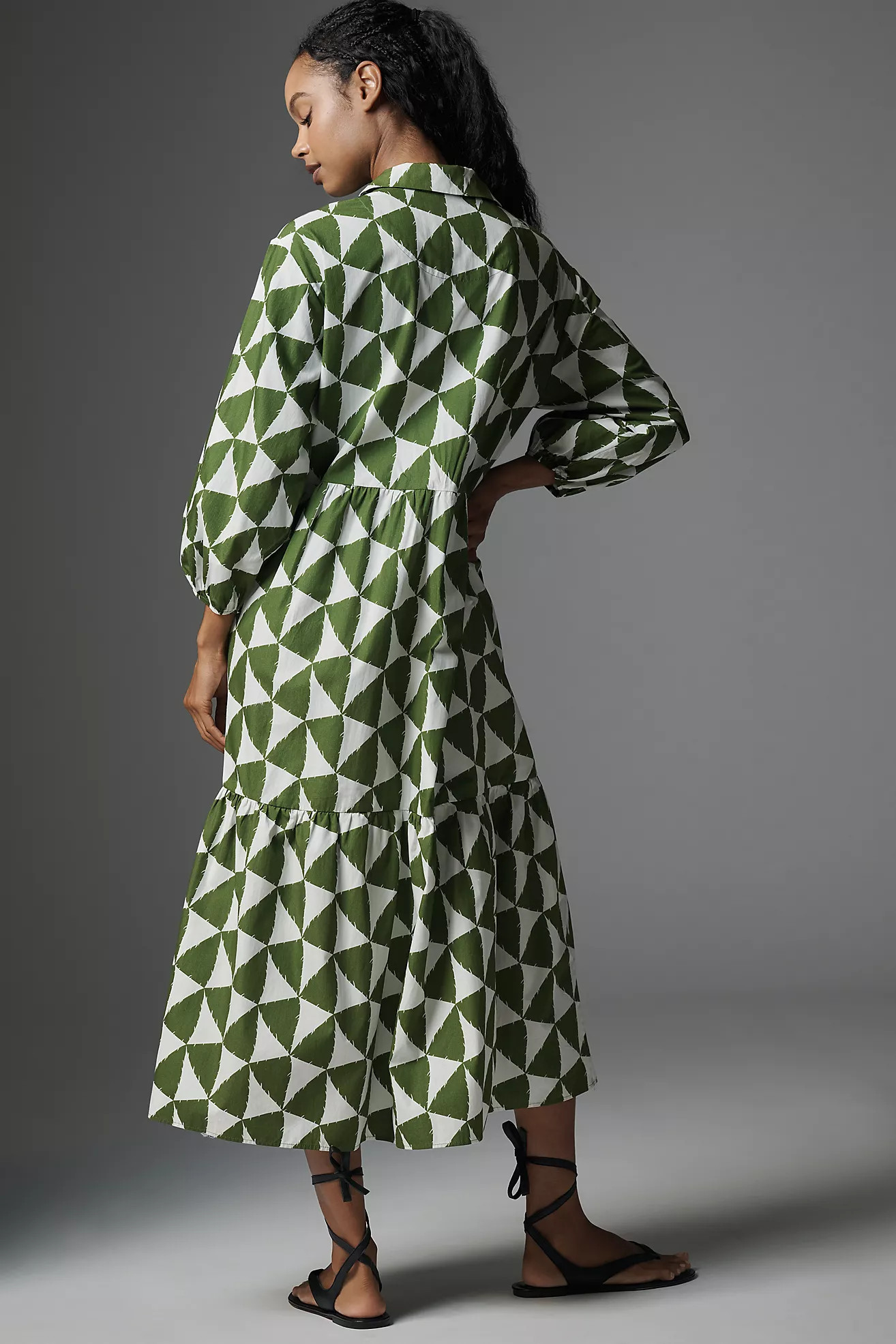 The Bettina Tiered Shirt Dress by Maeve | Anthropologie (US)