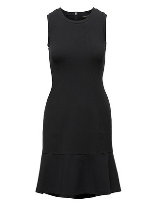 Banana Republic Womens Paneled Ponte Fit-And-Flare Dress Black Size 0 | Banana Republic US