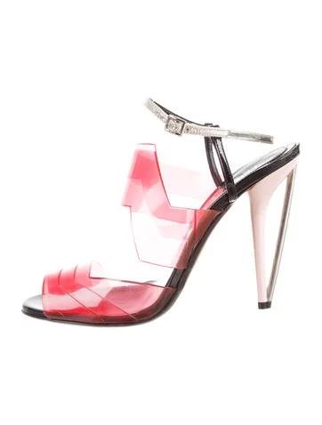 Fendi PVC Ankle Strap Sandals | The Real Real, Inc.