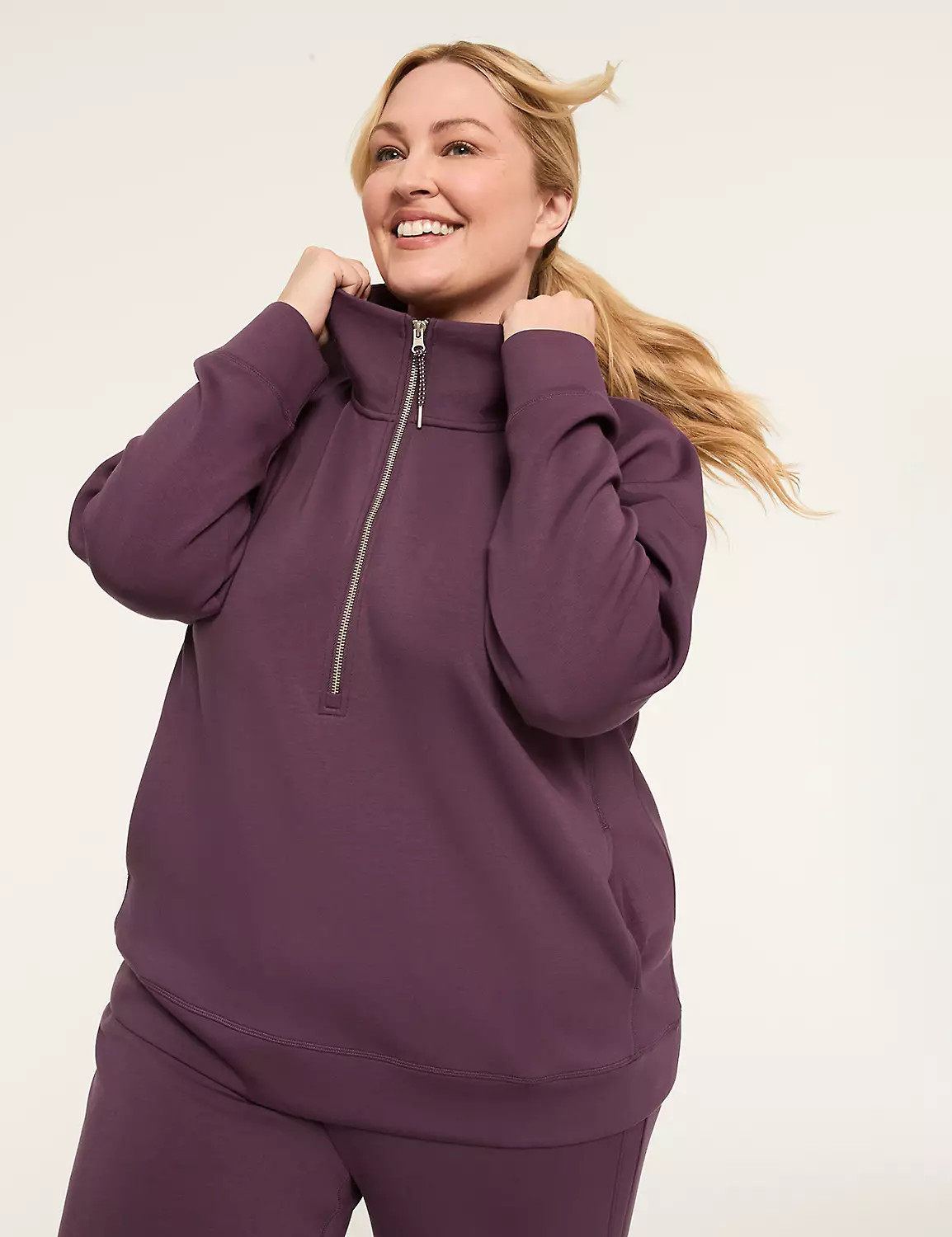 LIVI Journey Half-Zip Sweatshirt | LaneBryant | Lane Bryant (US)