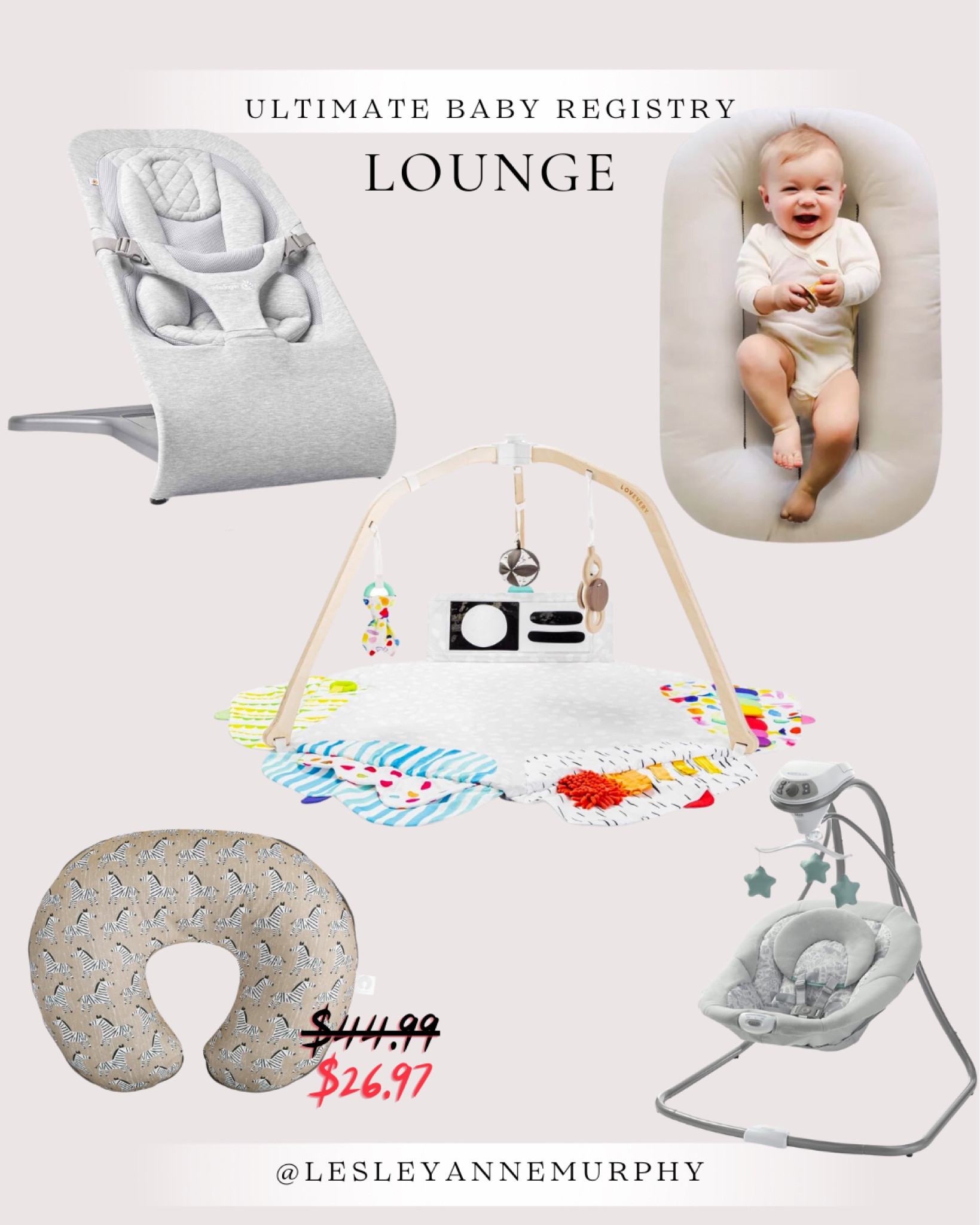 The ultimate baby registry - lounge necessities. From the classic boppy for snuggling and easy feeds to our favorite lovevery play gym! Keeping us cozy in newborn bubble and beyond. 

#LTKfamily #LTKbaby #LTKbump