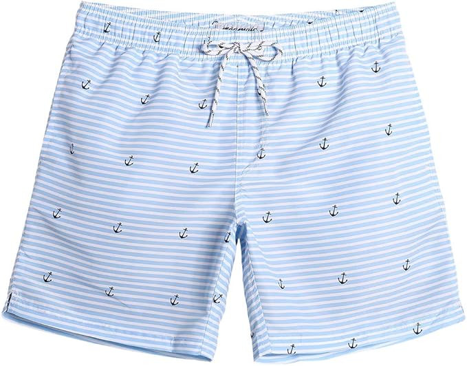 maamgic Mens Slim Fit Quick Dry Swim Shorts Swim Trunks Mens Bathing Suits with Mesh Lining | Amazon (US)