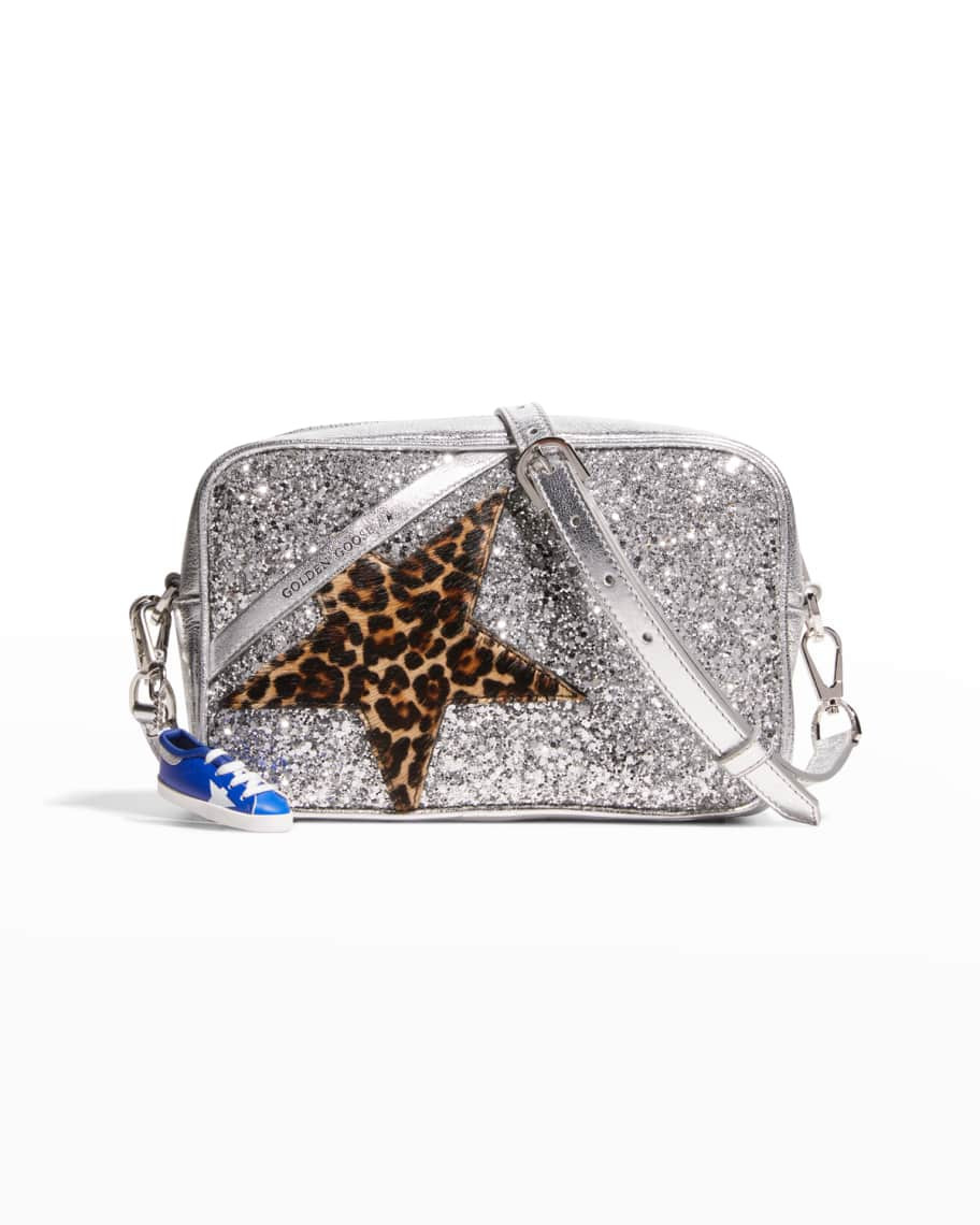 Golden Goose Star Glitter Leopard Shoulder Bag | Neiman Marcus