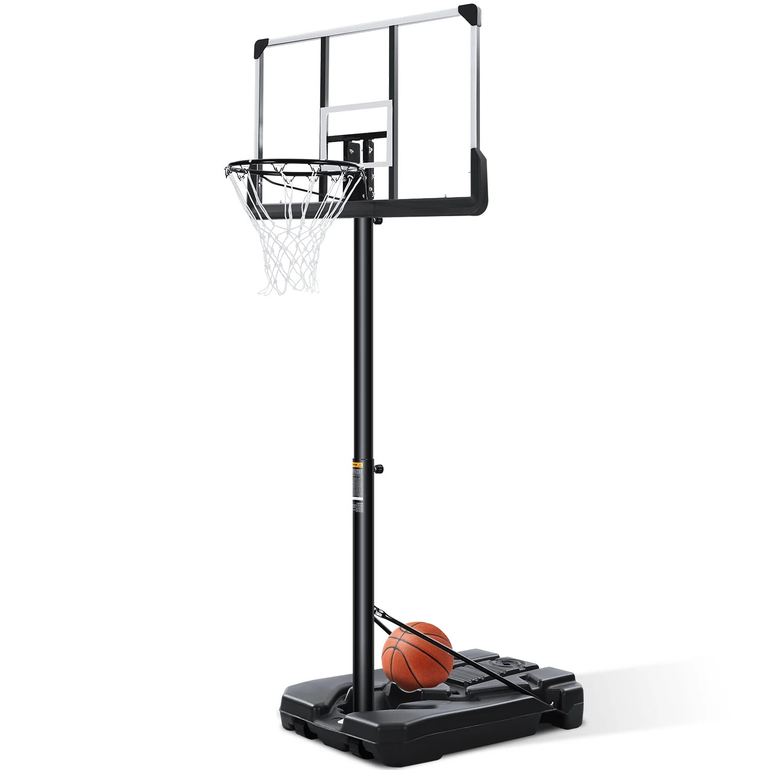 MARNUR Basketball Hoop 44'' Portable Basketball System  Height Adjustable 7ft 6in - 10ft with Por... | Walmart (US)
