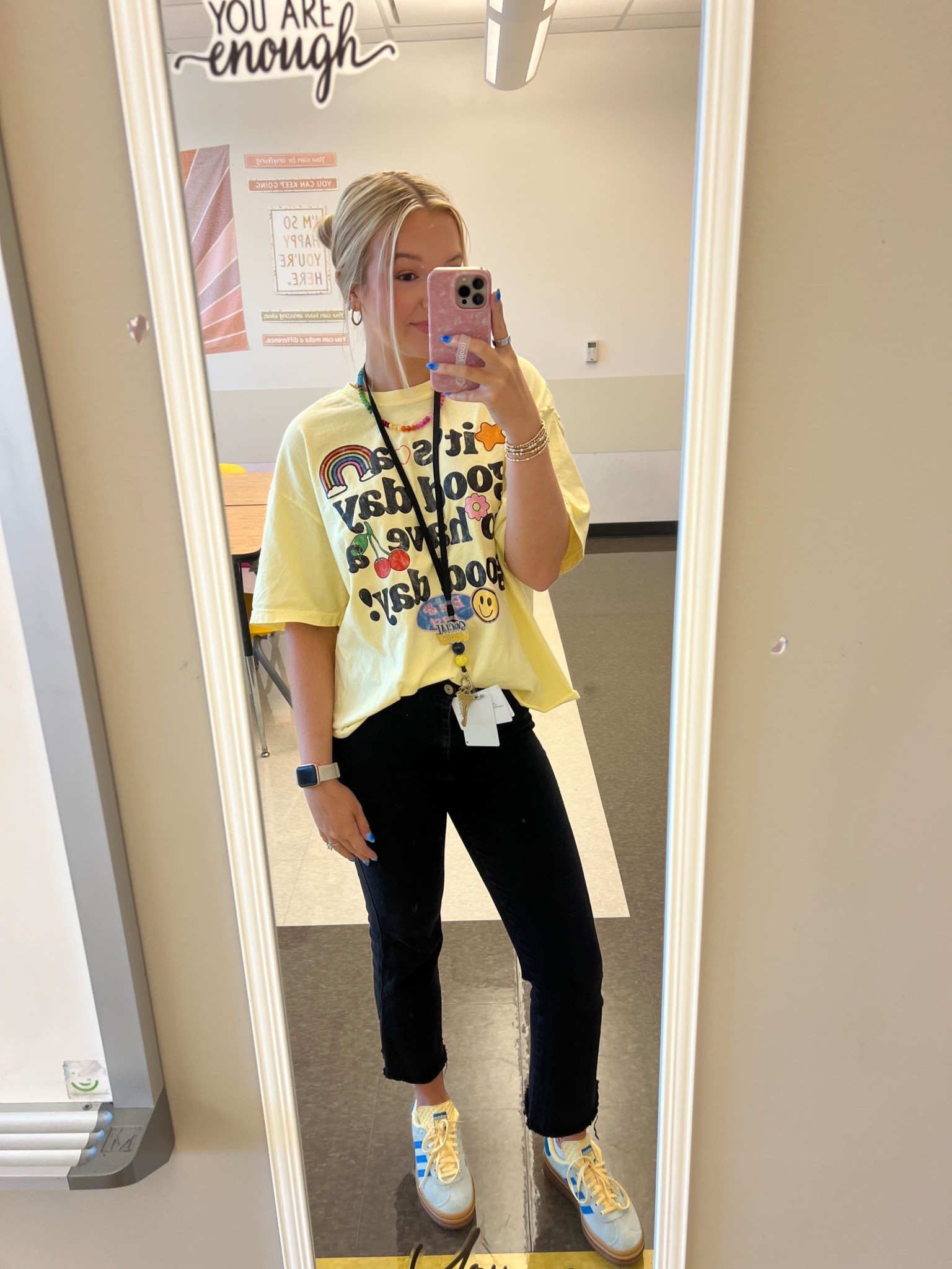 Back to School casual teacher outfit! T-shirt is limited edition from Etta & East but I linked similar :)  

#LTKStyleTip #LTKWorkwear