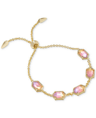 14k Gold-Plated Hallie Delicate Chain Bracelet | Macy's