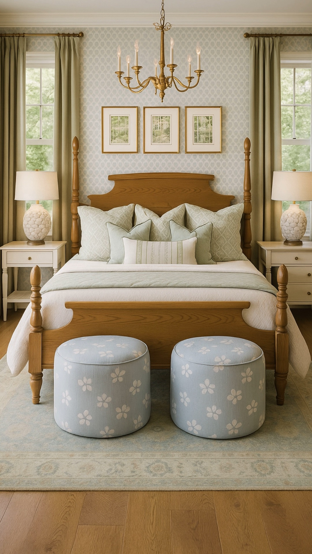 A blue and green bedroom design! Love this color scheme 

#LTKStyleTip #LTKHome #LTKSaleAlert