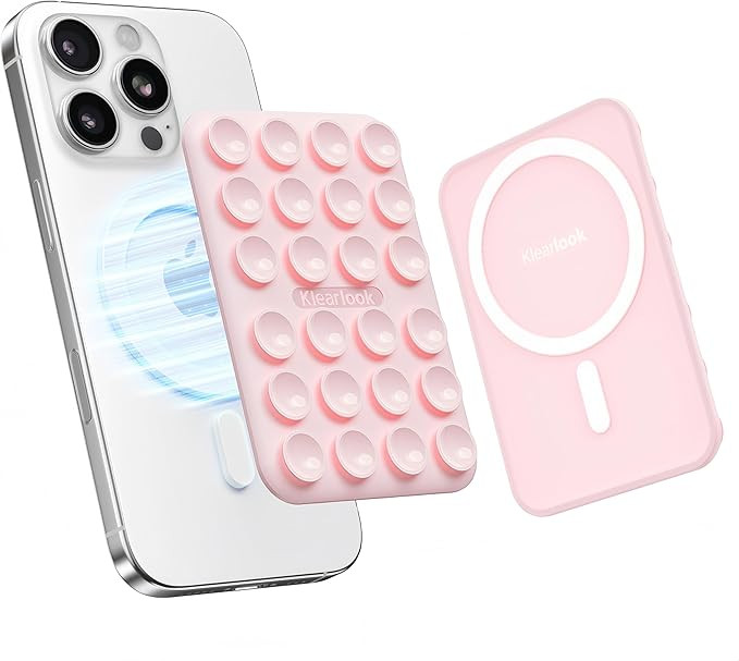 Klearlook Magnetic Suction Phone Mount for MagSafe Case, Silicone Sticky Phone Grip Holder for iP... | Amazon (US)