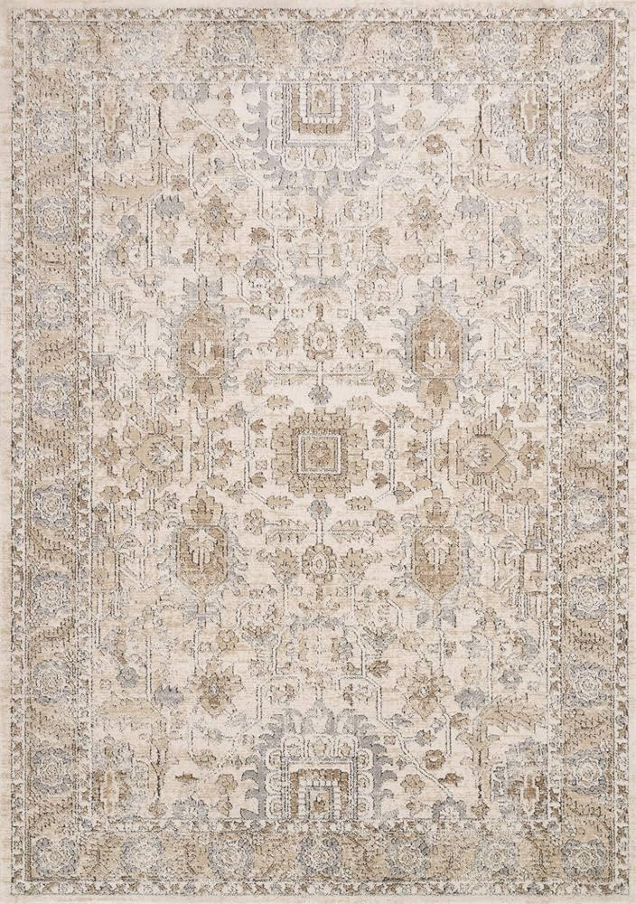 Loloi II Teagan Collection TEA-03 Ivory/Sand 7'-11" x 10'-6" Area Rug | Amazon (US)
