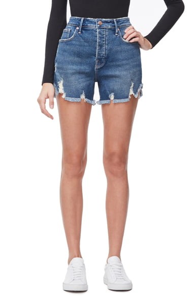 https://m.shop.nordstrom.com/s/good-american-the-bombshell-high-waist-distressed-denim-shorts-regula | Nordstrom