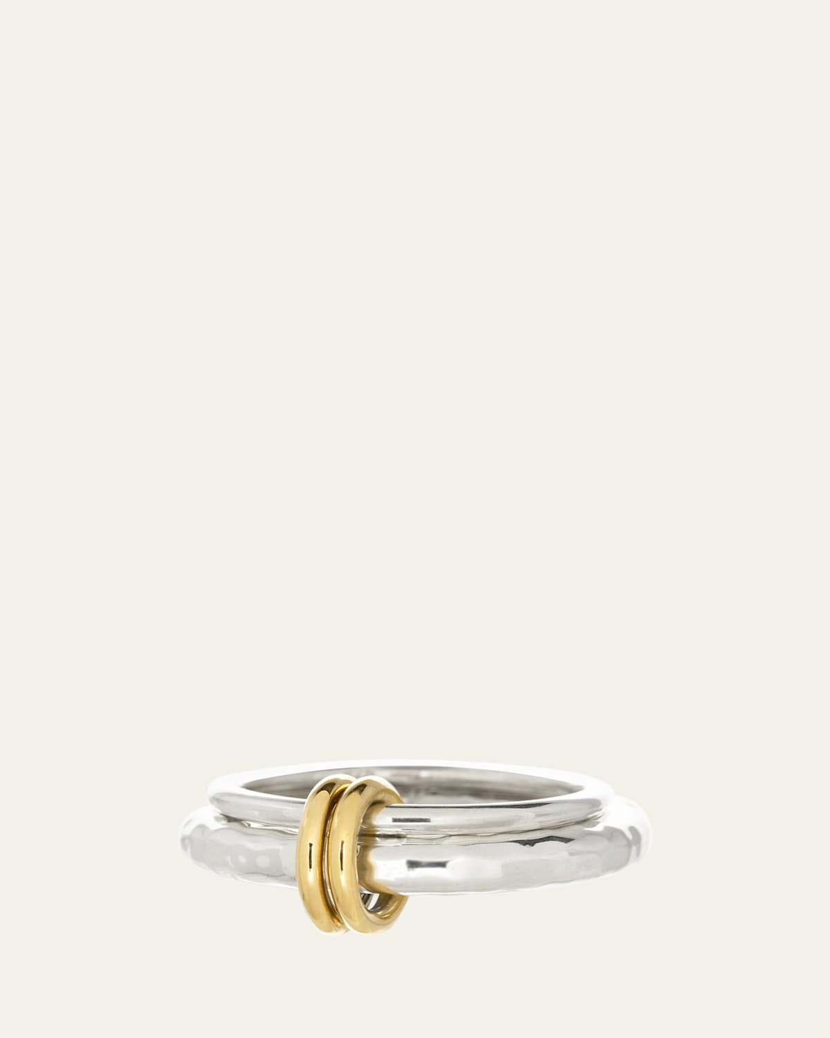Agon SG Vulcan Ring in Sterling Silver with 18K Yellow Gold Connectors | Bergdorf Goodman