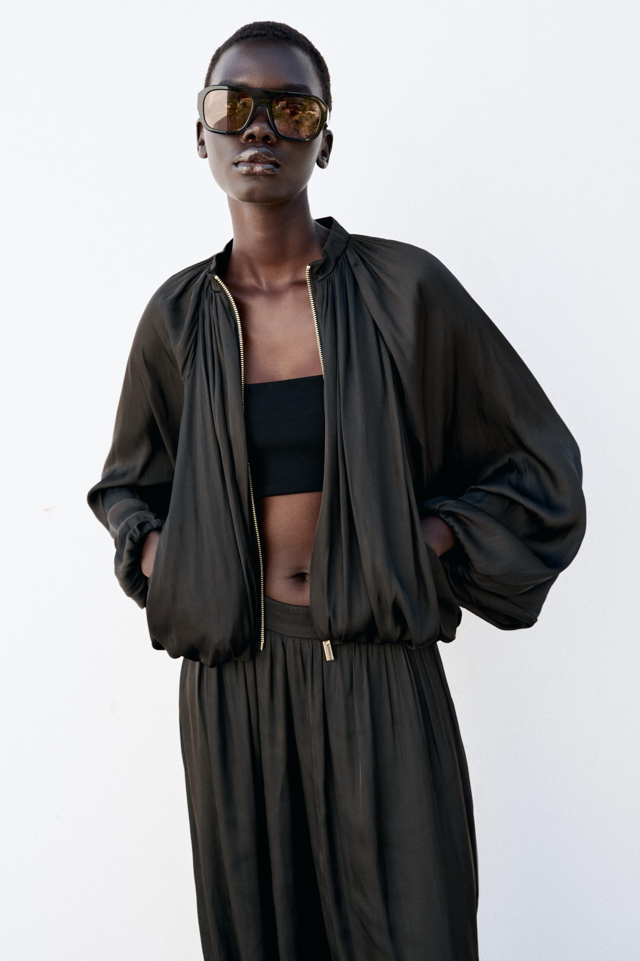 SATIN EFFECT BOMBER JACKET | Zara US