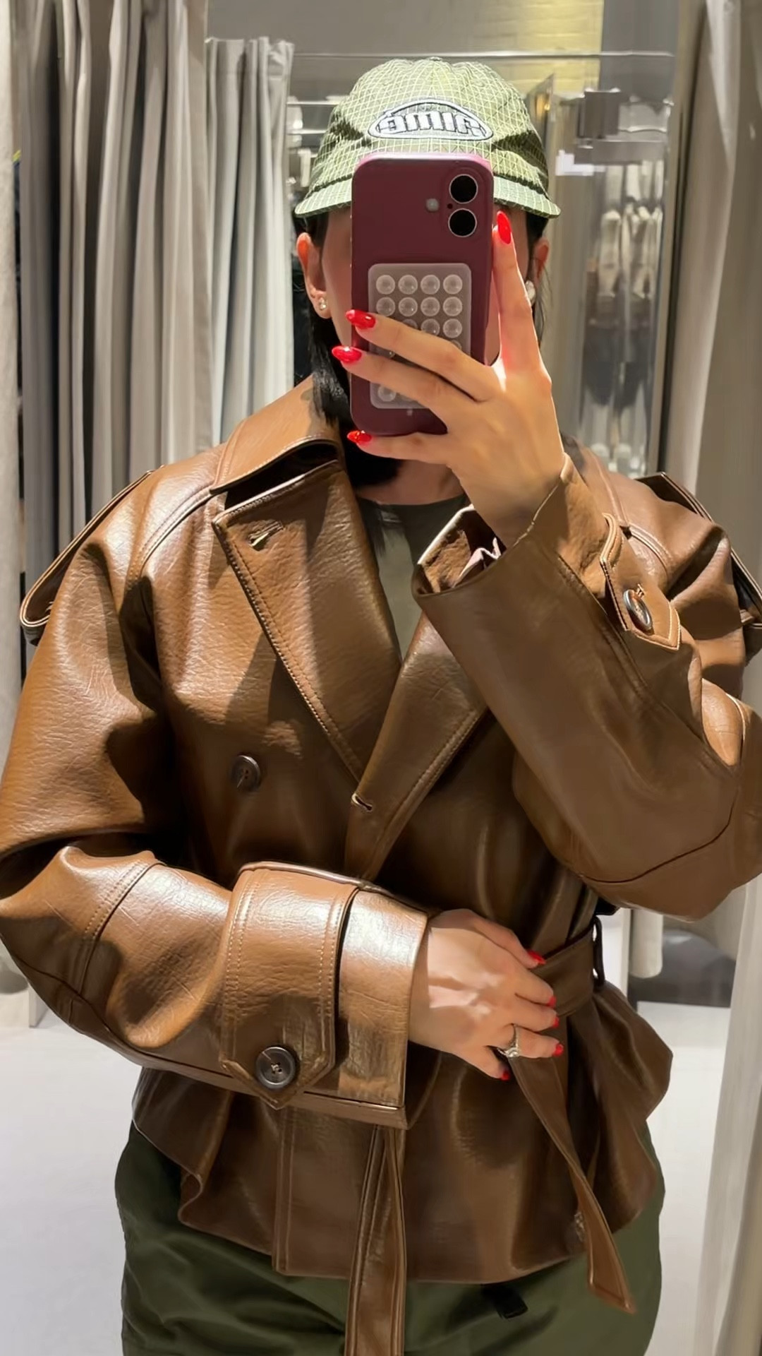 @Zara #zara #trenchjacket #zaraleather #trench