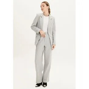 Calça Wide Leg Cinza PP | OffPremium (BR)