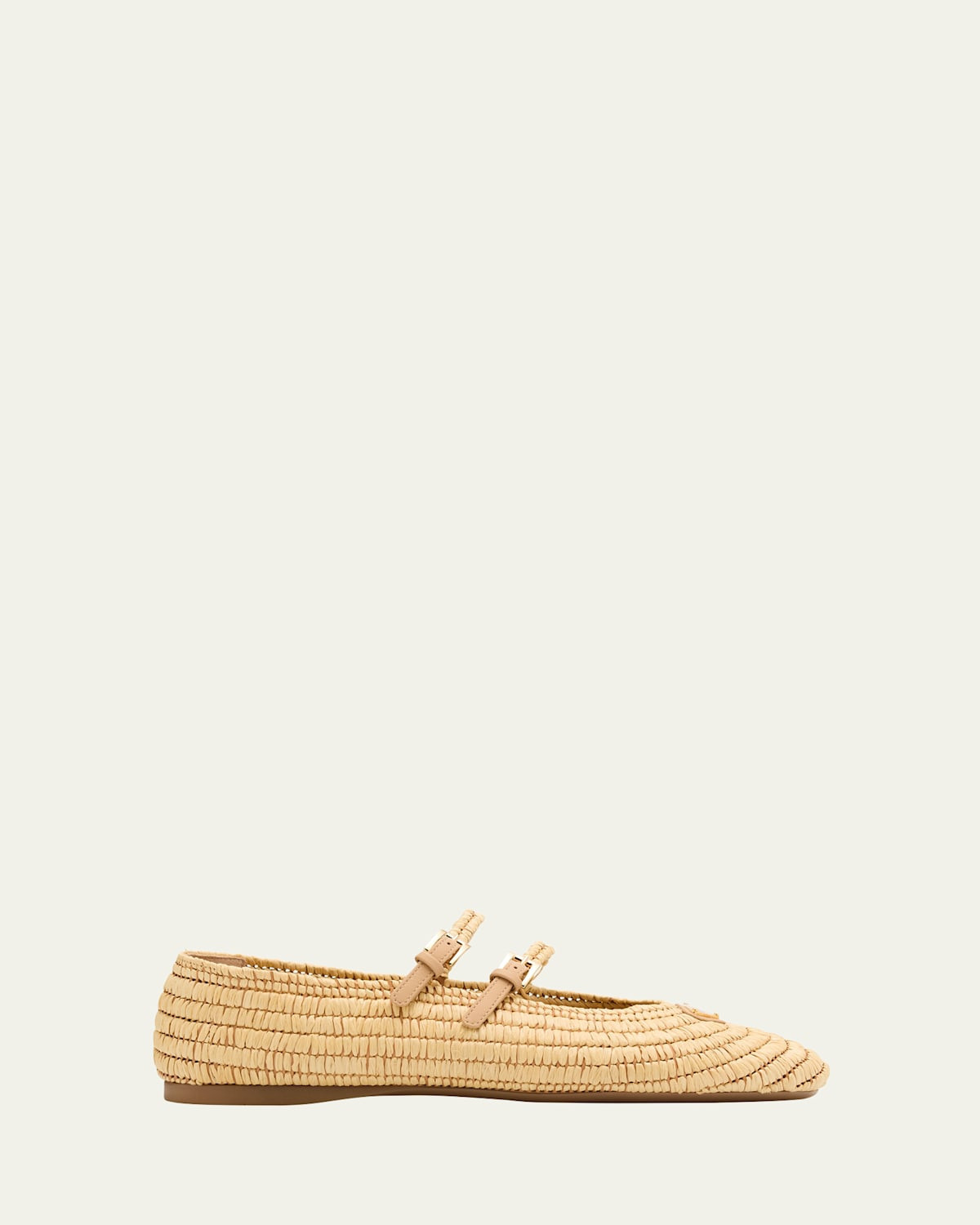 Stuoia Raffia Dual Mary Jane Ballerina Flats | Bergdorf Goodman