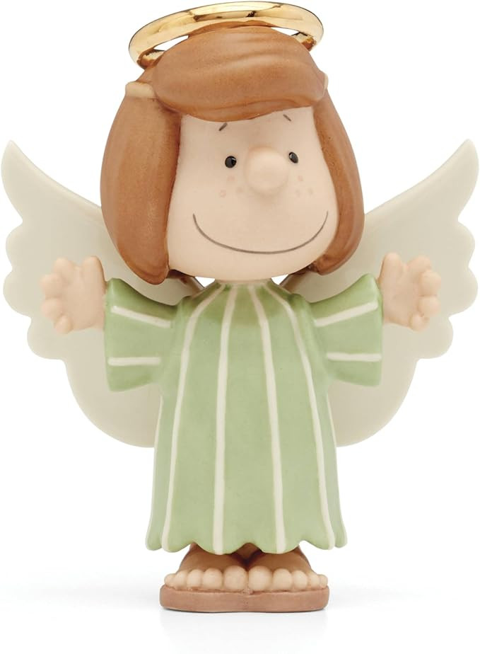 Lenox 895924 Peanuts Christmas Pageant Peppermint Patty Angel Figurine | Amazon (US)