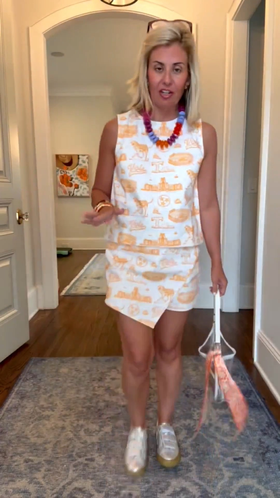 Oh my cuteness!! Stewart Simmons for the WIN!! Yall know I love my VOLS and I could not wait any longer to try this on. I’m wearing XS in top and skort. 

*Code - MIXMATCH15 at Stewart Simmons
*Code - Catherine20 at Allie + Bess

#LTKSeasonal #LTKOver40 #LTKdayinmylife