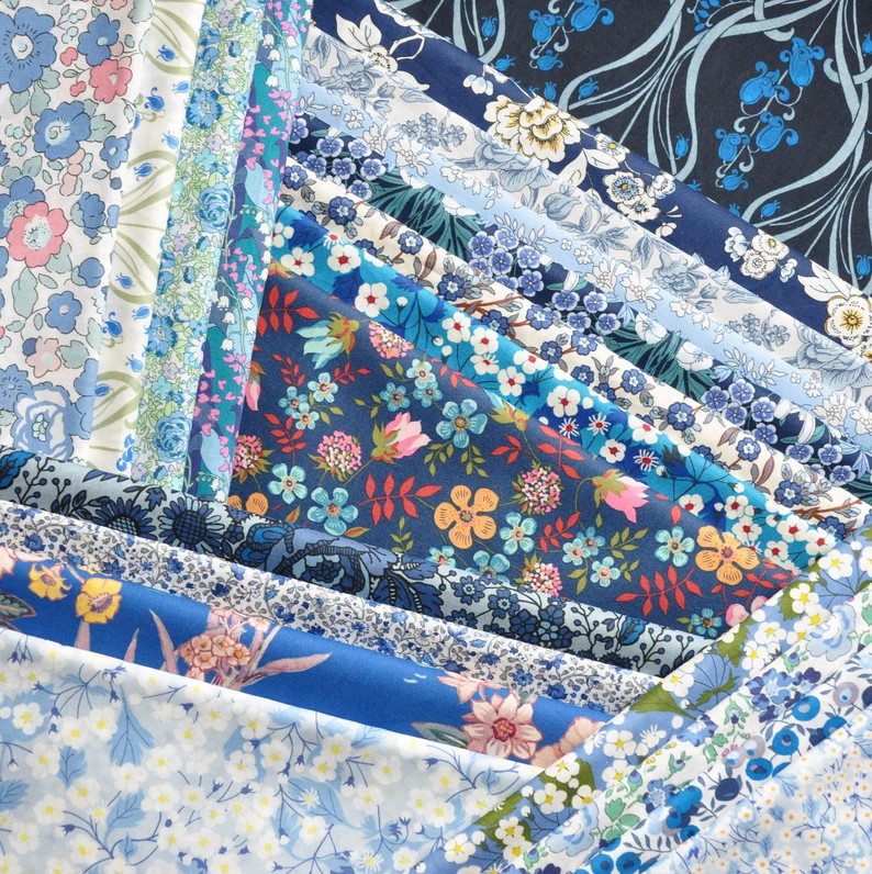 20 LIBERTY Fabric Tana Lawn 5 X 5 Patchwork Charm - Etsy | Etsy (US)