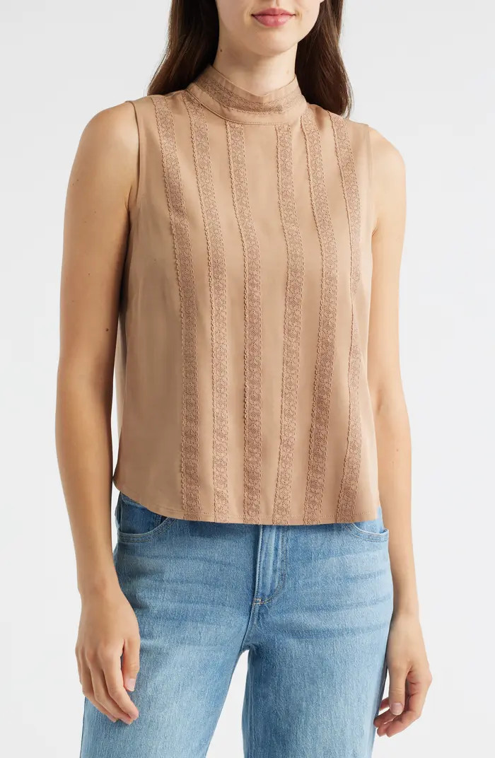 Wit & Wisdom Sleeveless Mock Neck Shell | Nordstrom | Nordstrom