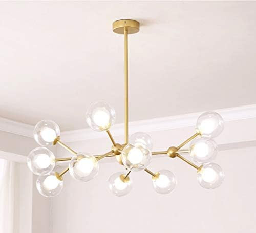 Dellemade XD00940 Sputnik Chandelier for Bedroom, Globe Ceiling Light for Living Room, 12 Lights,... | Amazon (US)