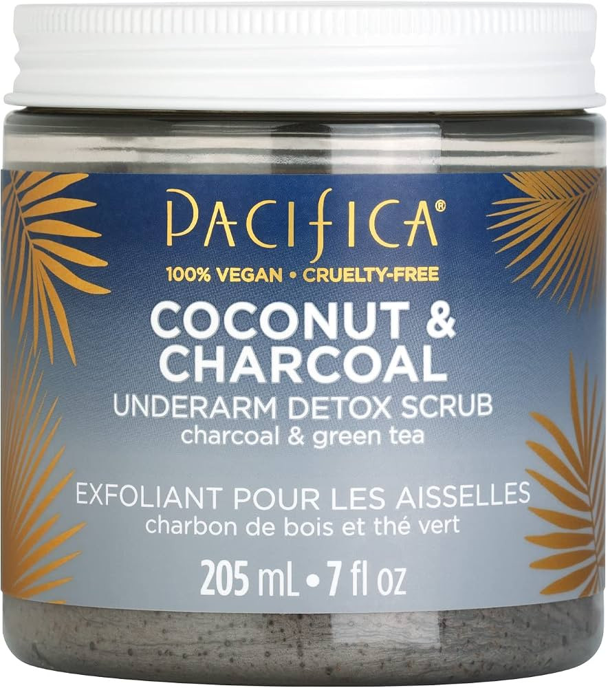 Pacifica Beauty, Coconut and Charcoal Underarm Detox Scrub, For Natural Deodorant Users, Aluminum... | Amazon (US)
