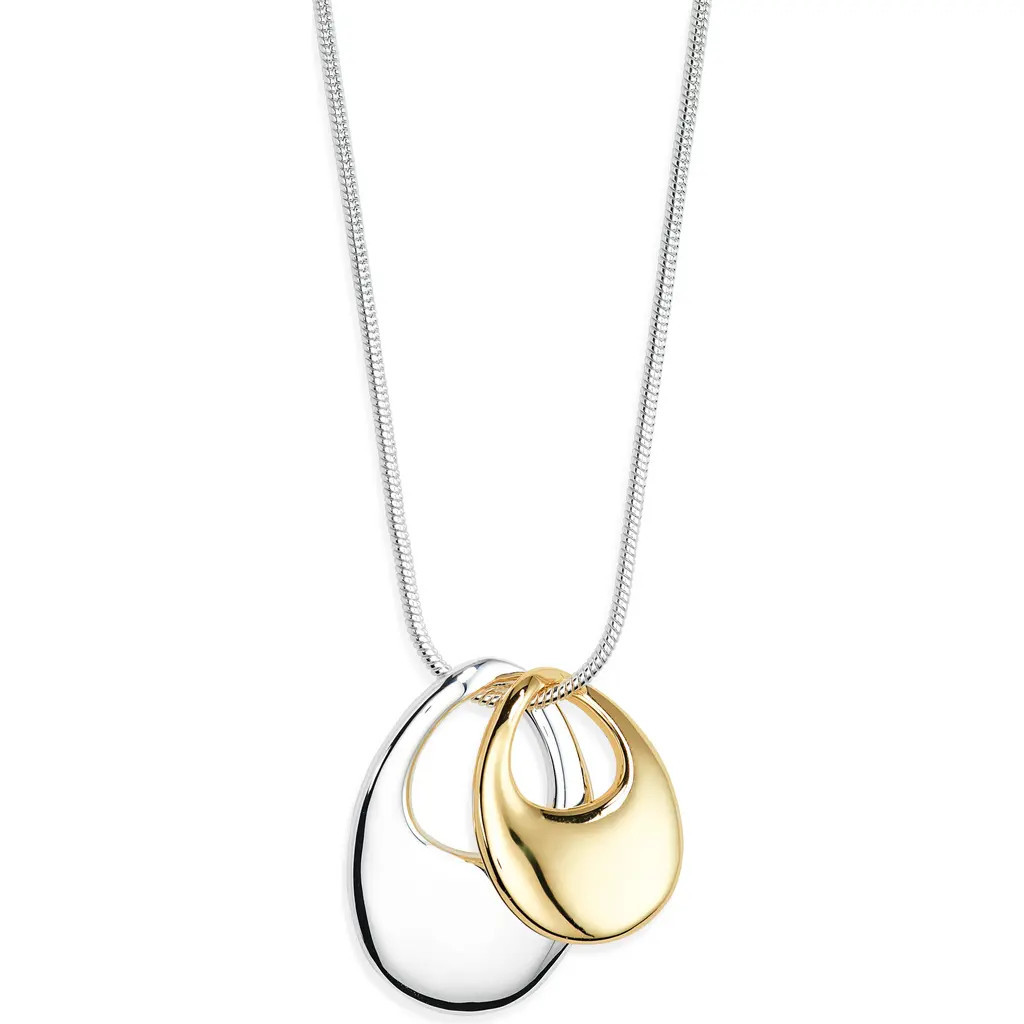 Nordstrom Bubbly Link Pendant Necklace in Gold- Silver at Nordstrom | Nordstrom