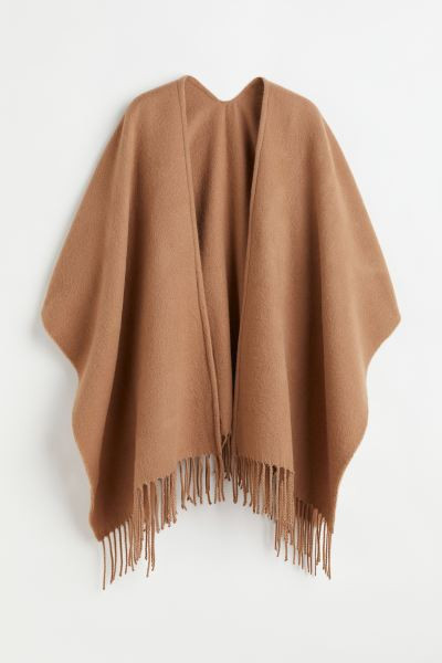Fringe-trimmed Poncho | H&M (US + CA)