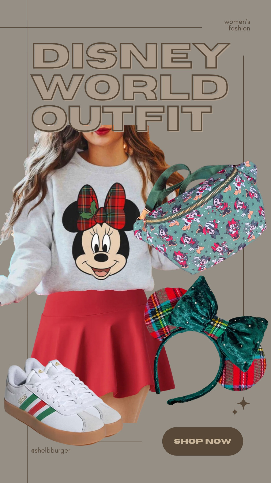 Women’s Minnie Mouse Christmas outfit for Disney World red and green plaidd

#LTKTravel #LTKSeasonal #LTKFamily