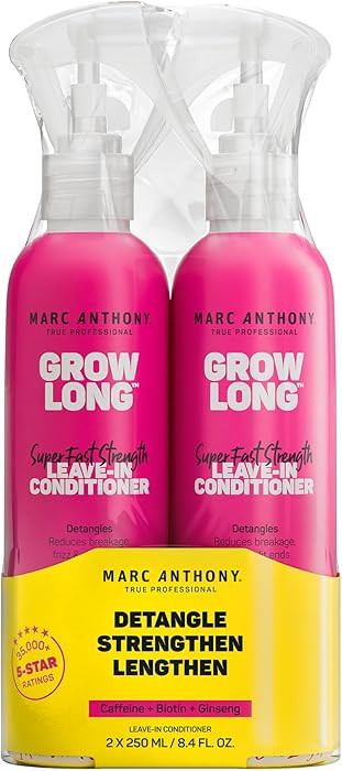 Marc Anthony Leave-In Conditioner Spray & Detangler, Grow Long Biotin, 2-pack - Anti-Frizz Deep C... | Amazon (US)