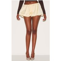 Butter Yellow Mini Puffball Shorts | PrettyLittleThing US