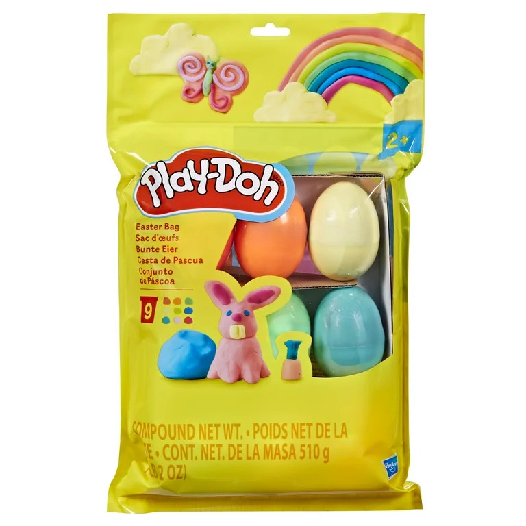 Play-Doh Easter Bag, 9 Eggs for Party Favors & Kids Arts and Crafts, Easter Basket Stuffers | Walmart (US)