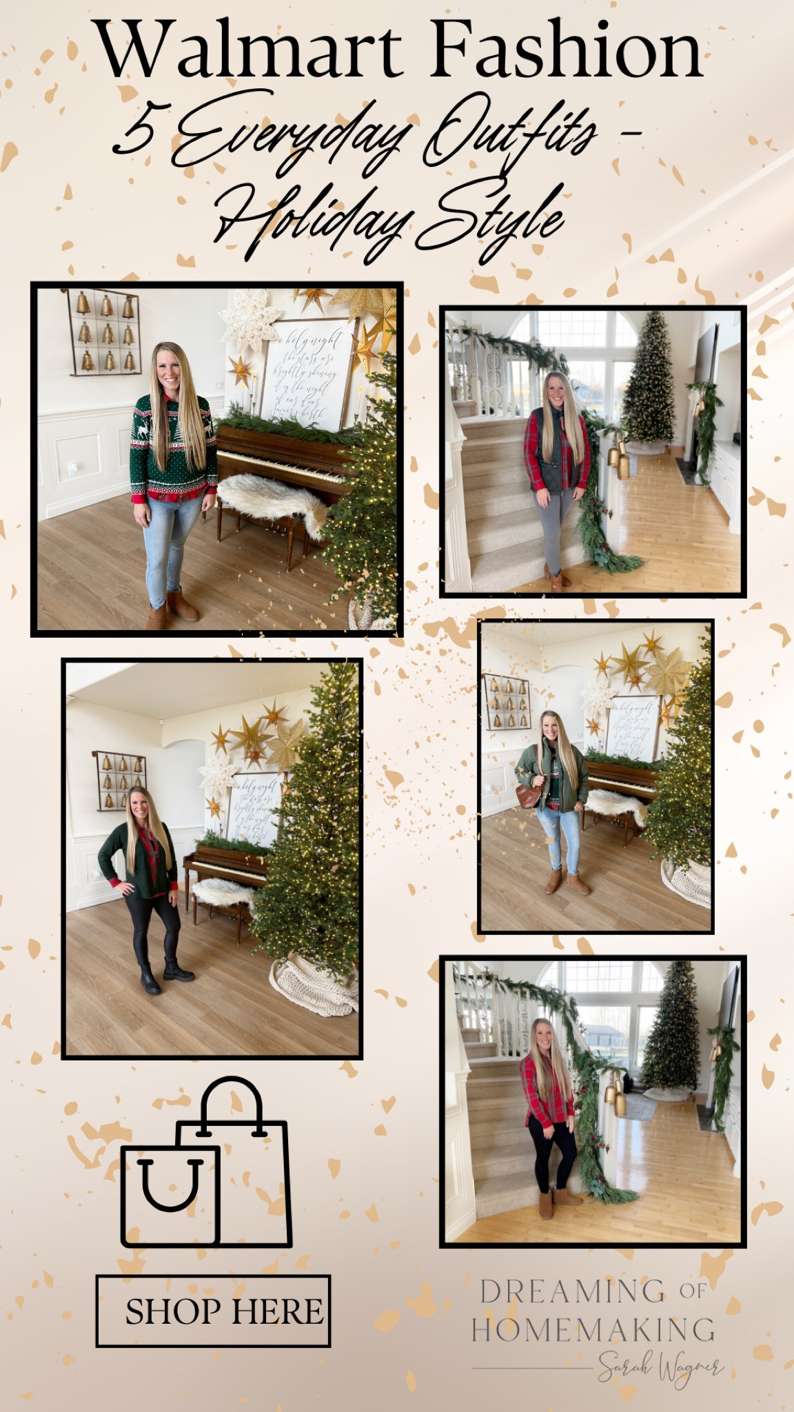 #ad #WalmartFashion 5 Everyday Outfits - Holiday Style! All pieces that make a statement and are comfy at the same time! 

#walmartpartner #walmart @walmartfashion

#LTKHoliday #LTKGiftGuide #LTKstyletip