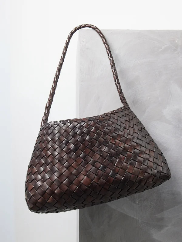 Santa Rosanna small woven-leather shoulder bag | Dragon Diffusion | Matches (UK)