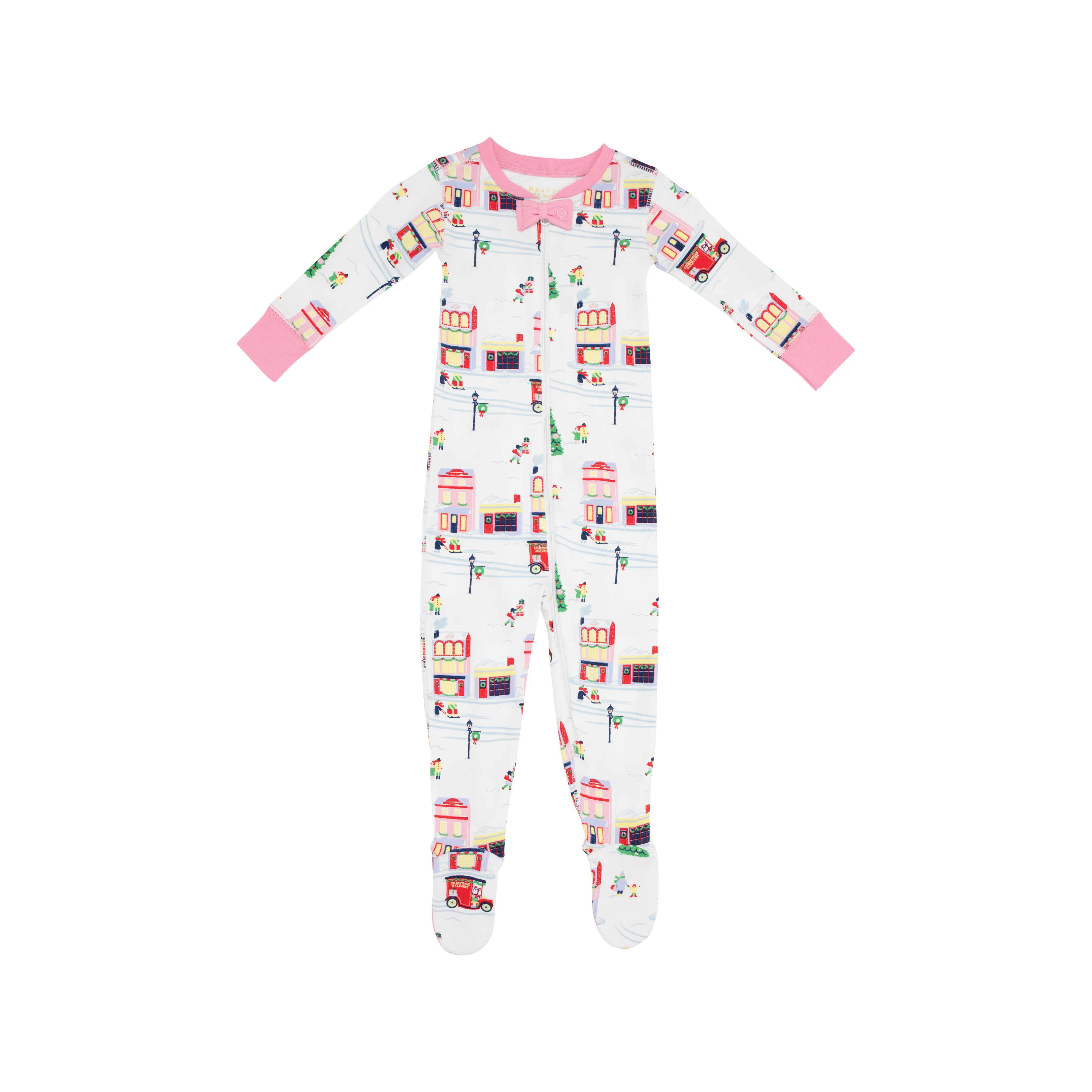Noelle's Night Night - Merry Little Main Street with Hamptons Hot Pink | The Beaufort Bonnet Company