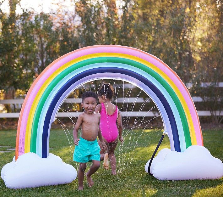 Rainbow Inflatable Sprinkler | Pottery Barn Kids