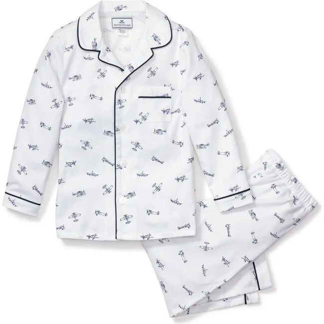 Pajama Set With Pearl Buttons, Par Avion | Maisonette