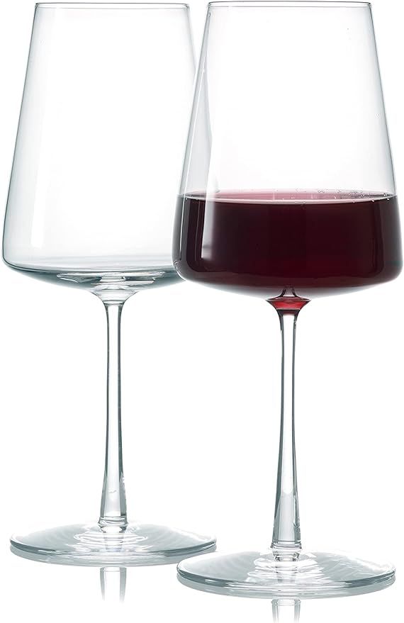 German Made Wine Glasses, High-End Wine Glass, [Set of 2] 17 Ounces Red Wine Glasses, Premium Cry... | Amazon (US)