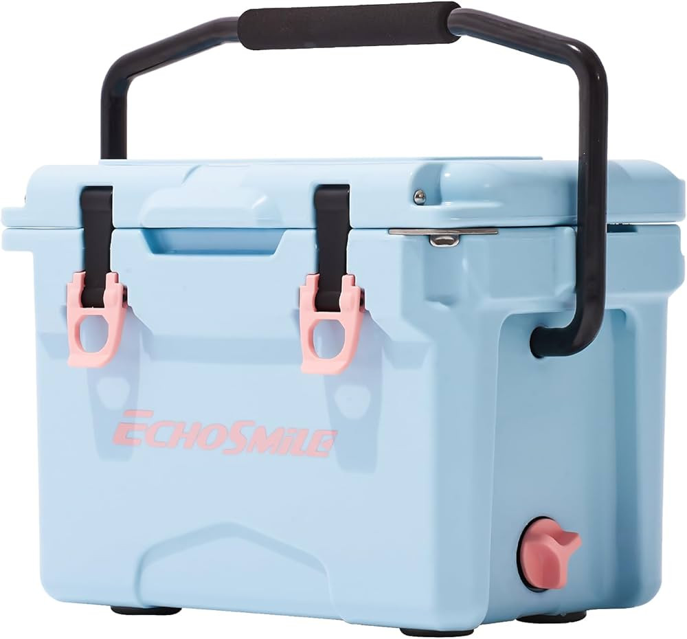 EchoSmile Insulated Portable Cooler 12-30 Qt, Rotomolded Cooler with Sealing Ring, Lightweight Ic... | Amazon (US)