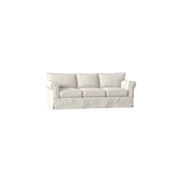 Kyleigh 90'' Rolled Arm Slipcovered Sofa with Reversible Cushions | Wayfair North America