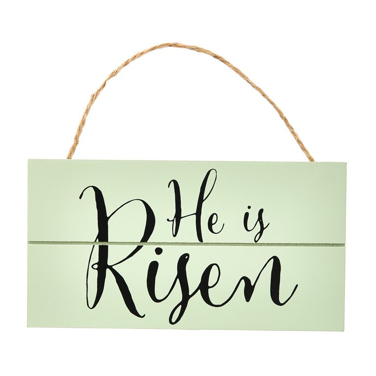 Way To Celebrate Easter Wood Slat Hanging Sign, He Is Risen | Walmart (US)