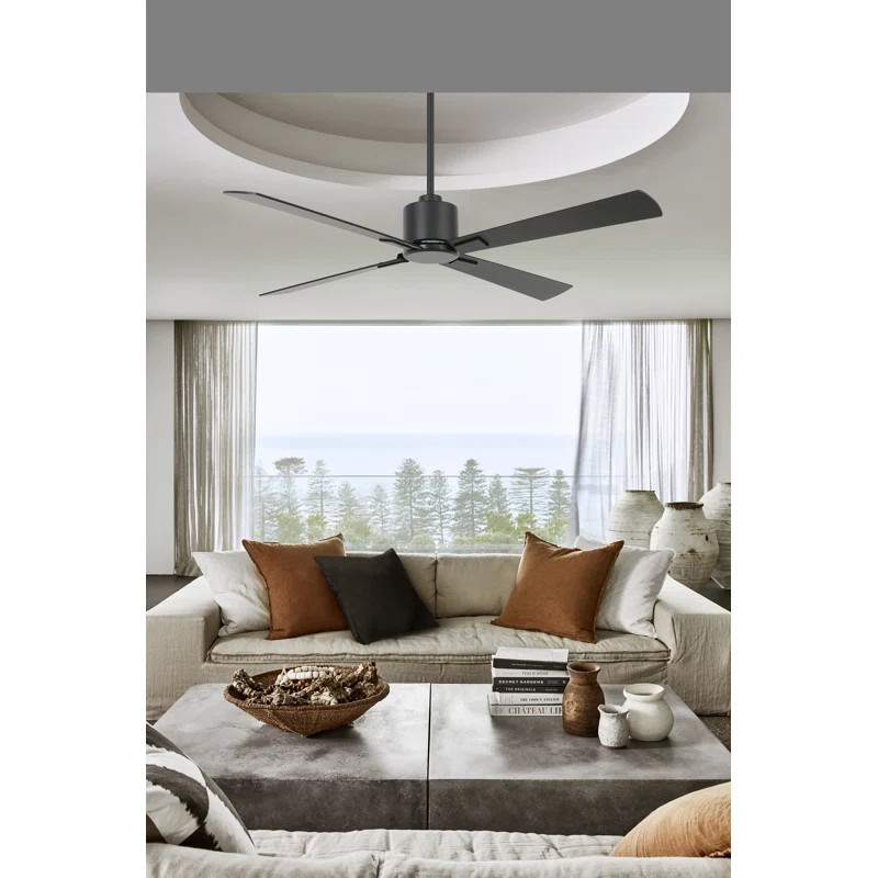 52'' Sheilds 4 - Blade Standard Ceiling Fan with Remote Control | Wayfair North America