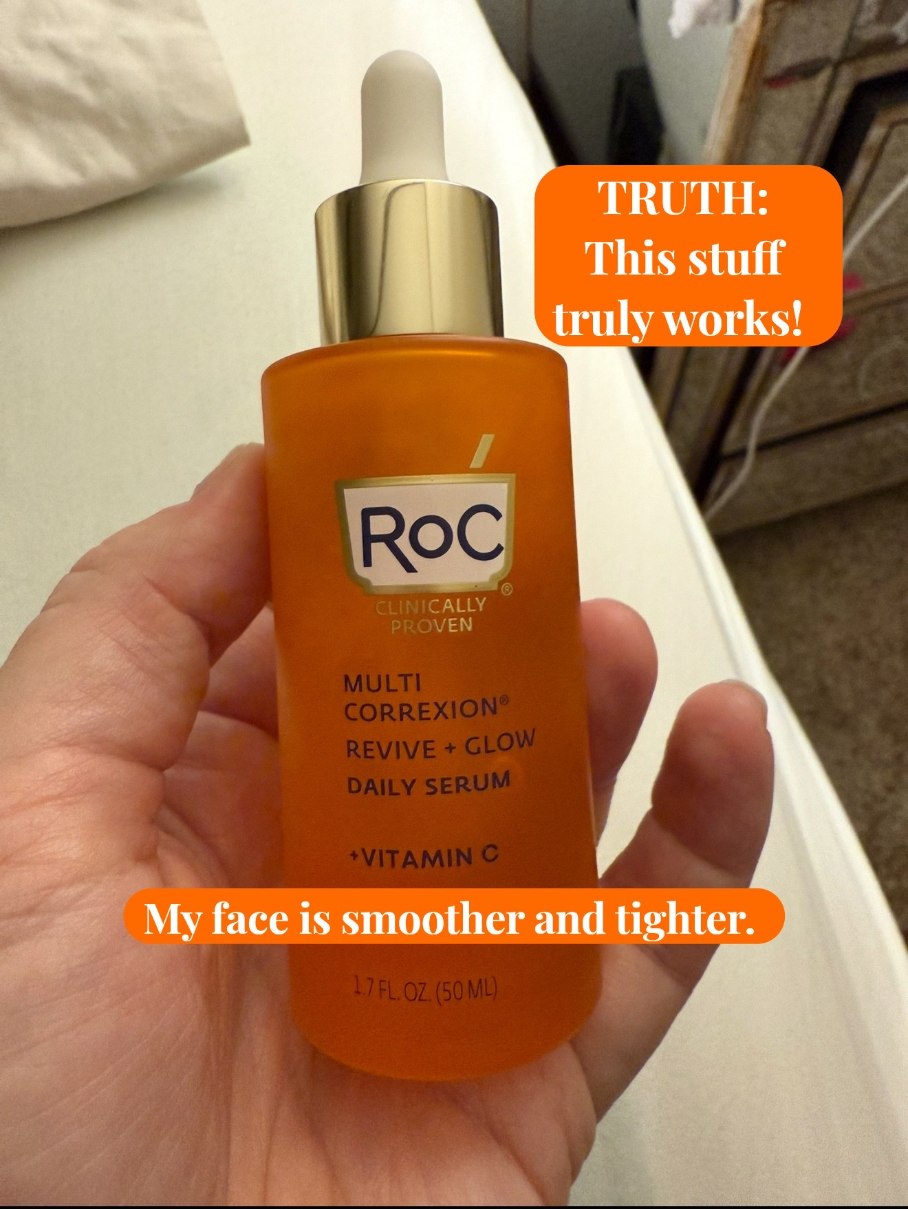 This vitamin C serum is like a miracle product for me! As a mom over 40, I have very stretchy, soft skin and my face is starting to age. I was really unhappy with my jowls and I do not respond to collagen based products. This ROC serum has visibly tightened my nasolabial folds and I’ve even used it on my hands which were really showing an excessive amount of aging and wrinkles. The price is affordable, the smell is pleasant and the texture blends easily into the skin. I will be buying this skin care product forever! 
This list includes a bunch of my favorite beauty, hair and skin care products that I use every day! I’m a big fan of clean ingredients. 
Beauty.  Face. Moisturizer. Antiaging. Mature skin. Multi correction. Color correction. Low. Dermatologist. Organic. Natural. Cruelty free. Luxury. Luxe. Mom style. Mom fashion. Glow. Healthy. Health. Fit. Fitness. Active. Must have  

#LTKBeauty #LTKFindsUnder50 #LTKOver40