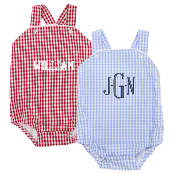 Gingham Sunsuit | Rainey Laine