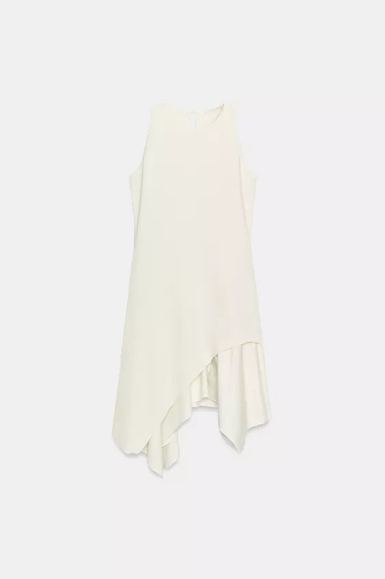 CONTRAST HALTER DRESS | Zara US