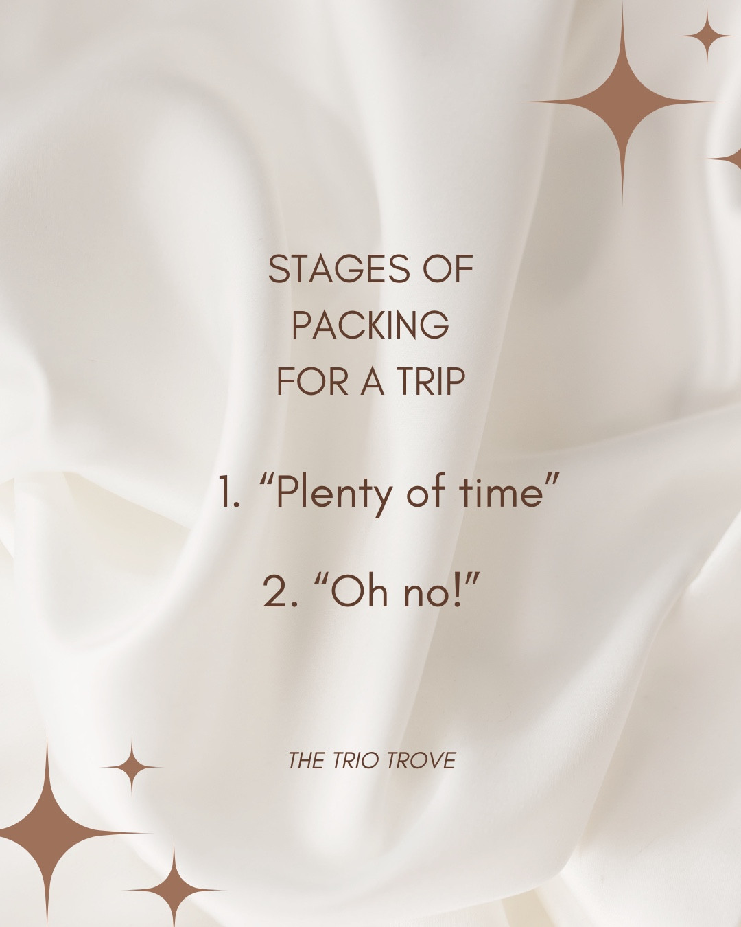 Procrastination gets the best of us🤎

Linked all of our favorite travel essentials on our LTK! 

#LTKStyleTip #LTKPetite #LTKTravel