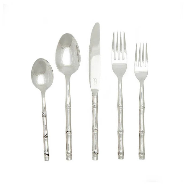 Coronado Polished Silver Flatware Set | Cailini Coastal