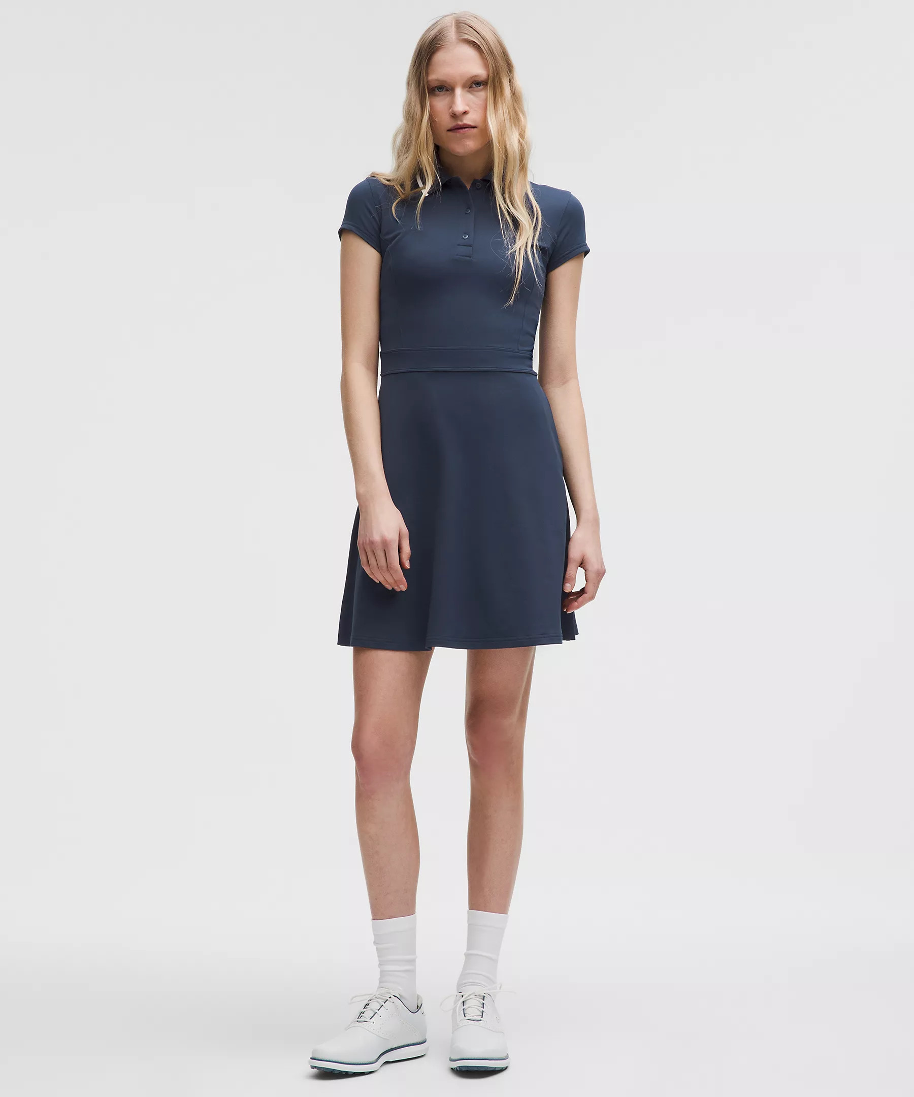 Pique Short-Sleeve Golf Polo Dress | Women's Dresses | lululemon | Lululemon (US)