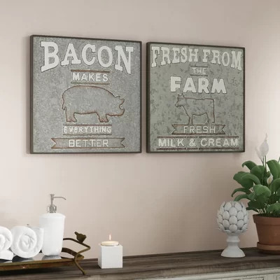 'Farmhouse' 2 Piece Set | Wayfair North America