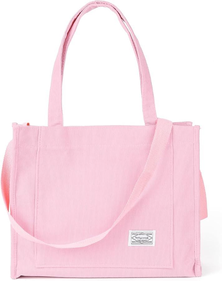 Valleycomfy Vintage Casual Corduroy Tote Bags Women Hobo Crossbody Bag Purse for Women Travel Sho... | Amazon (US)