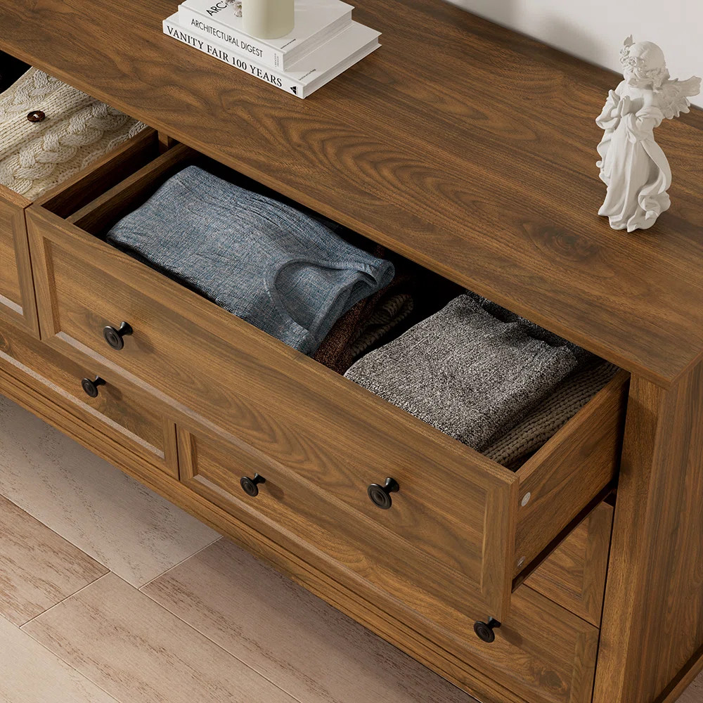 55.1" W 6 Drawer Dresser for Living Room, Bedroom | Wayfair North America